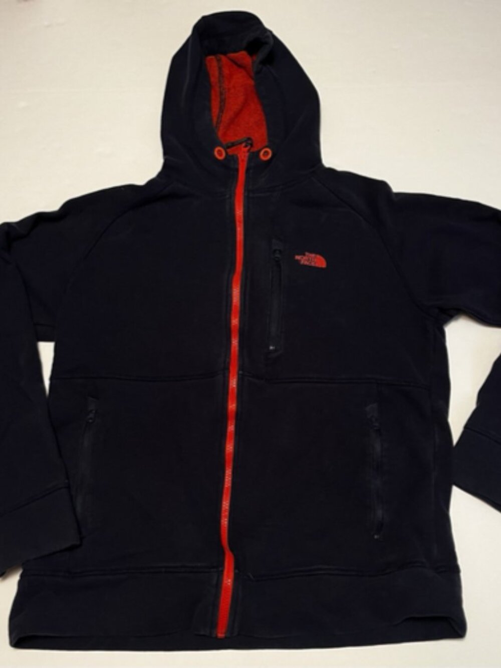 The North Face Mountain Athletics Kilowatt Full Zip Hoodie Men's M Black Orange